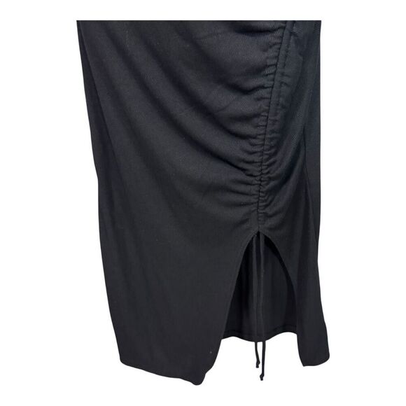 21‎ SAINTS CASUAL MIDI DRESS W/SIDE SLIT & ADJUSTABLE RUCHING - Picture 4 of 6